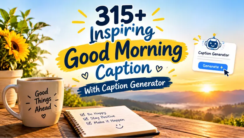 Good Morning Caption With Caption Generator