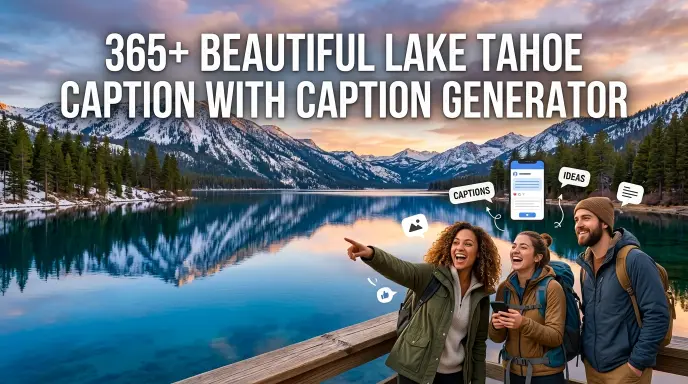 Beautiful Lake Tahoe Caption With Caption Generator