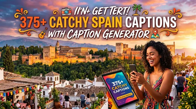 Catchy Spain Captions With Caption Generator
