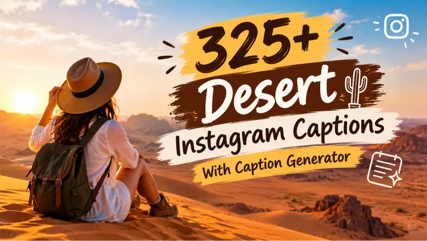 Desert Instagram Captions With Caption Generator