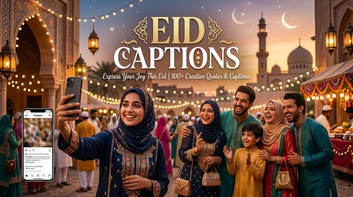 Eid Caption With Caption Generator
