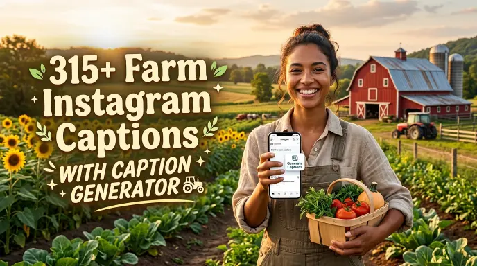 Farm Instagram Captions With Caption Generator
