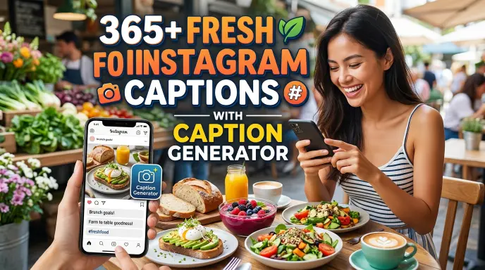 Fresh Food Instagram Captions With Caption Generator
