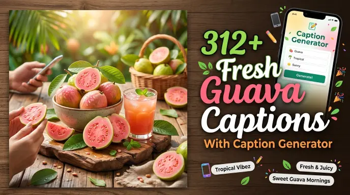 Fresh Guava Captions With Caption Generator