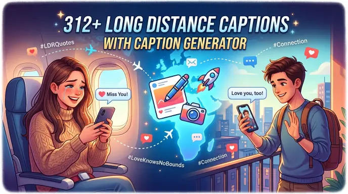 Long Distance Captions With Caption Generator
