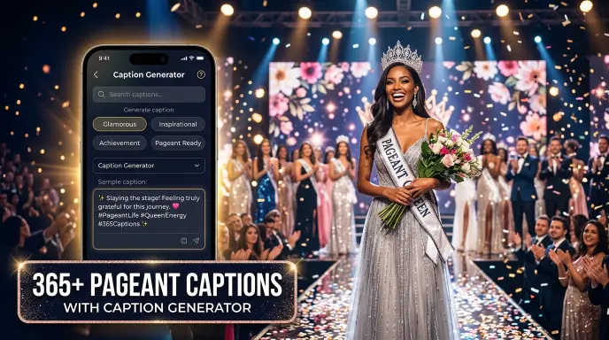 Pageant Captions With Caption Generator