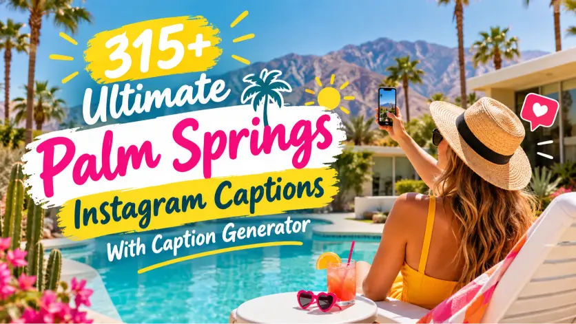 Ultimate Palm Springs Instagram Captions With Caption Generator