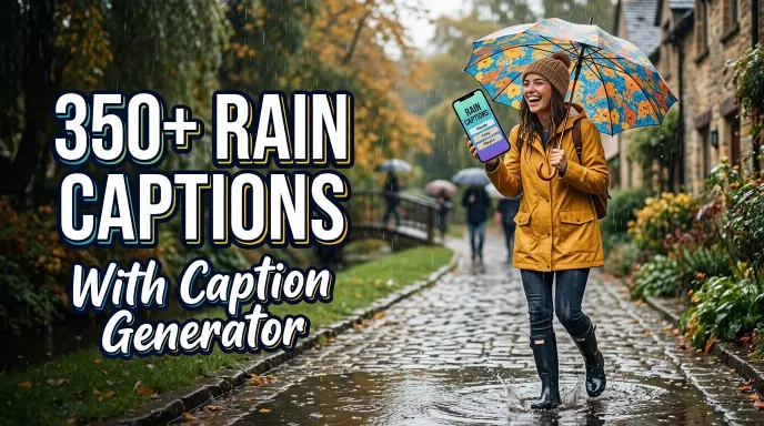Rain Captions With Caption Generator