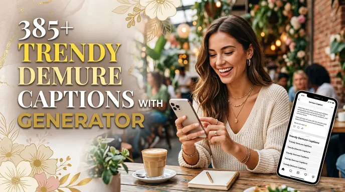 Trendy Demure Captions With Caption Generator