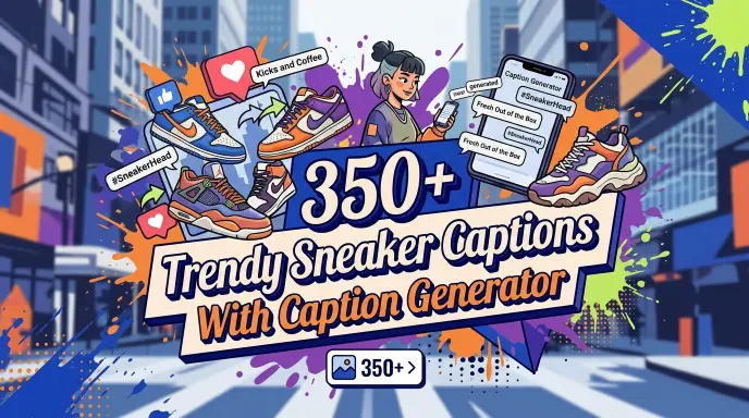 Trendy Sneaker Captions With Caption Generator
