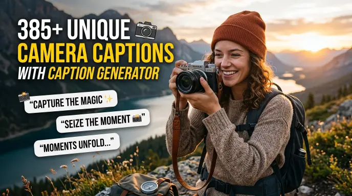 Unique Camera Captions With Caption Generator