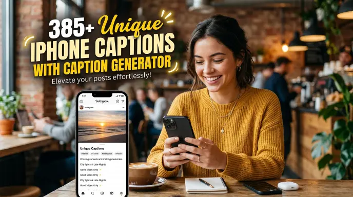 Unique Iphone Captions With Caption Generator